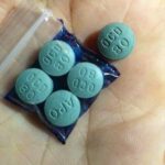 Closeup Image of Oxycodone 80 mg tablet