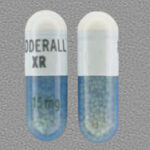 Closeup Image of Adderall XR 15 mg tablet