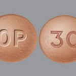 Closeup Oxycontin OP 30mg Tablet